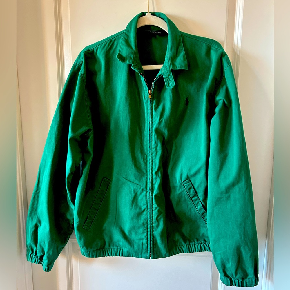 Vintage Ralph Lauren Polo Unisex Vintage Kelly Green Harrington Jacket - Picture 2 of 7